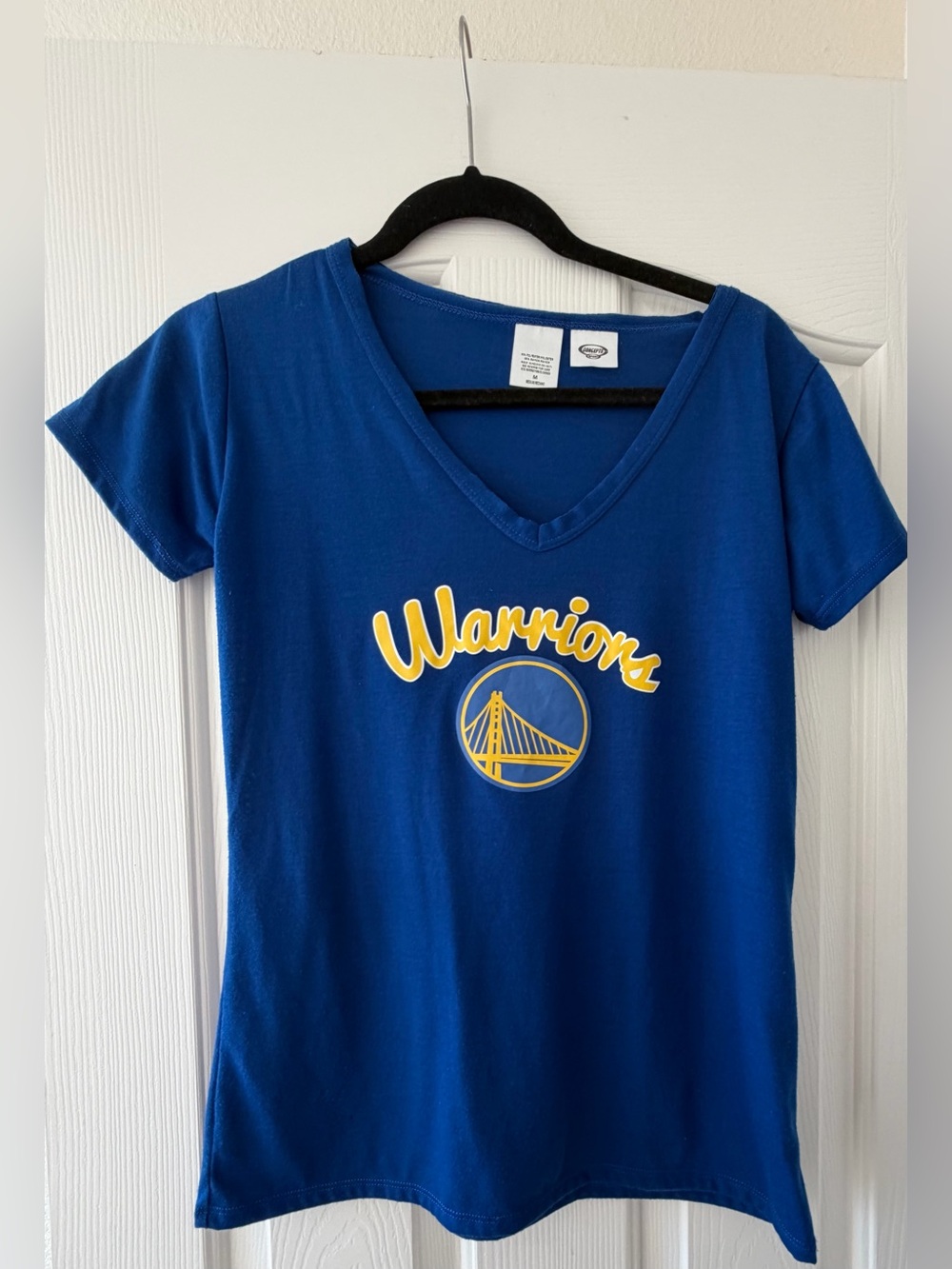 Warriors Blue V-Neck Graphic Tee by Gildan
